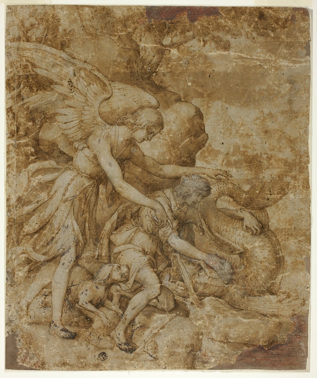 Tobias og Angel Raphael af Jacopo Ligozzi