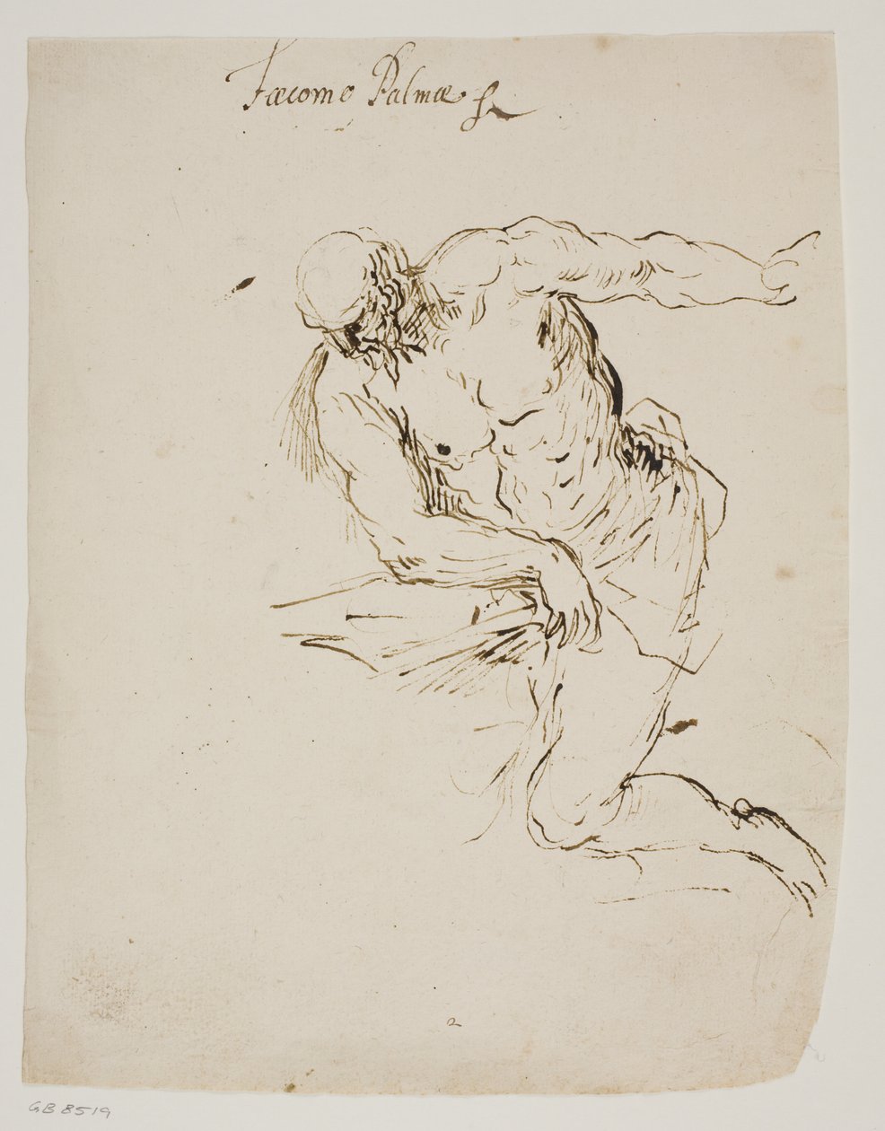 Knælende St. Jerome læser af Jacopo Palma
