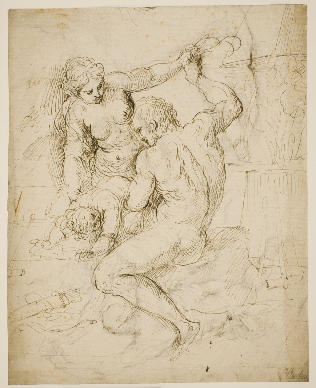 Kastigationen af Amor af Jacopo Palma