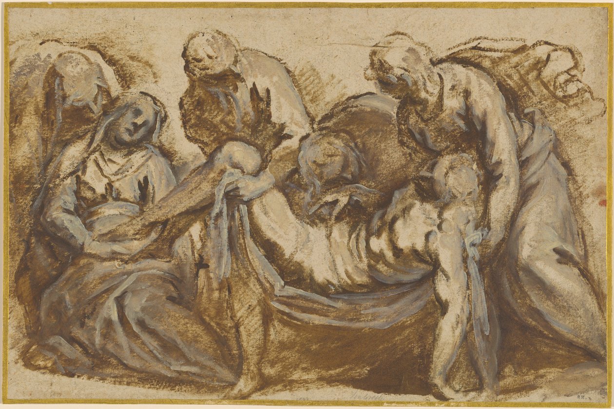 Kristus båret til graven af Jacopo Palma il Giovane