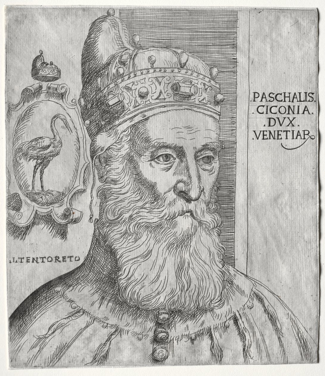Portræt af Pasquale Cicogna, doge af Venedig af Jacopo Palma il Giovane