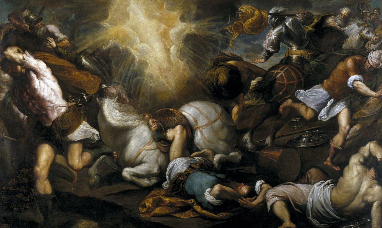 Sankt Pauls omvendelse, 1592 af Jacopo Palma il Giovane the Younger