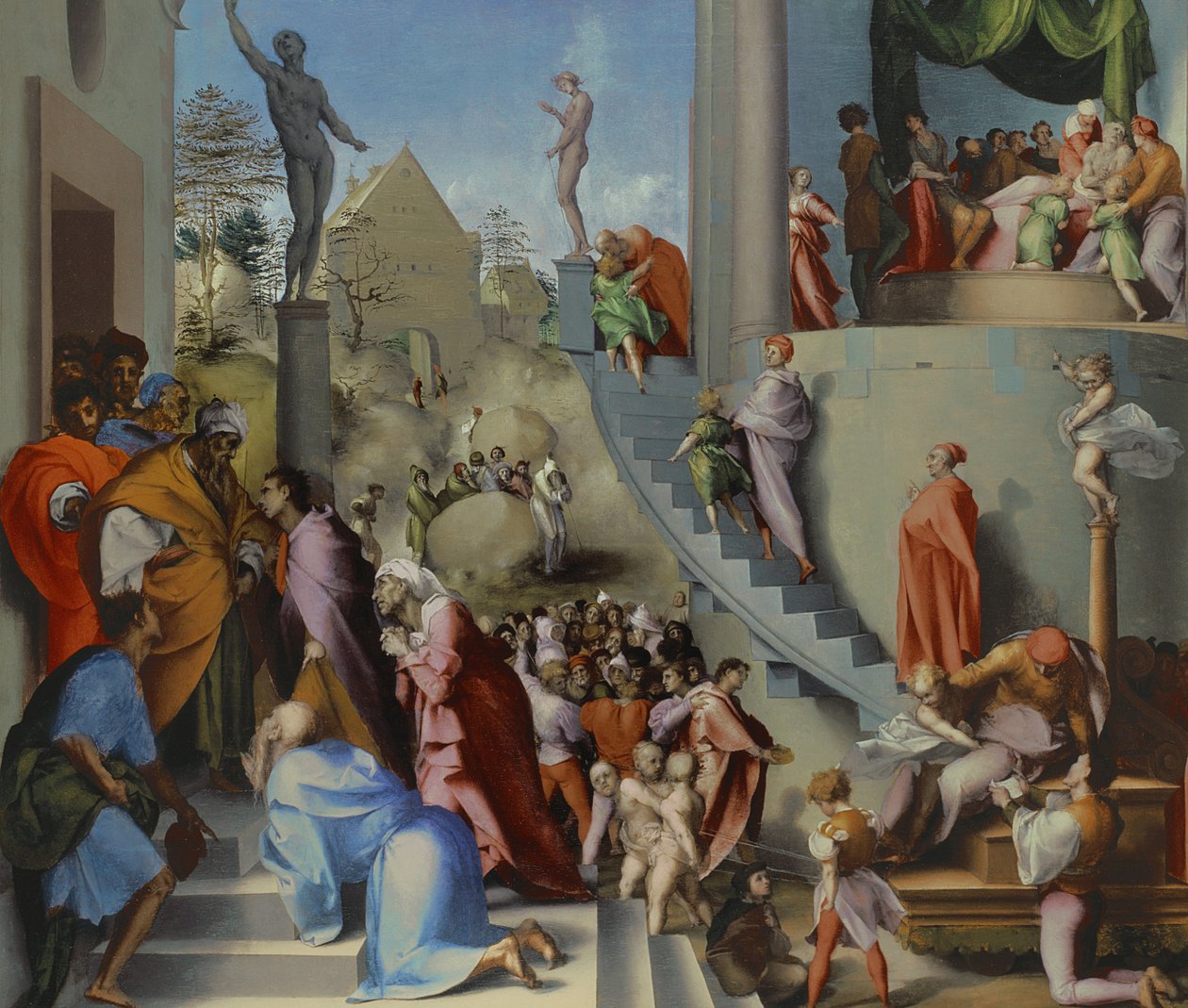 Josef med Jakob i Egypten, sandsynligvis 1518 af Jacopo Pontormo