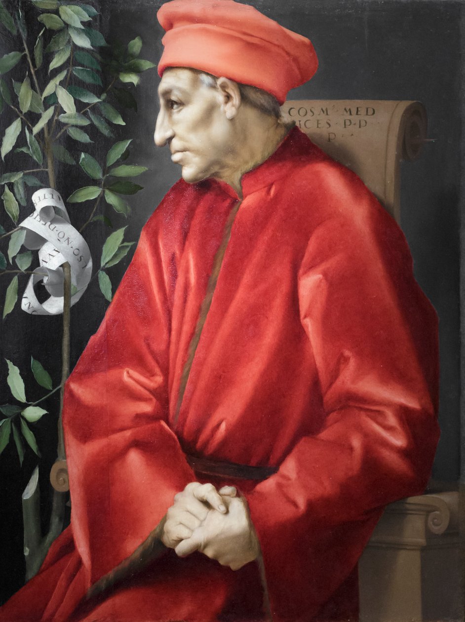 Portræt af Cosimo den ældre de Medici af Jacopo Pontormo