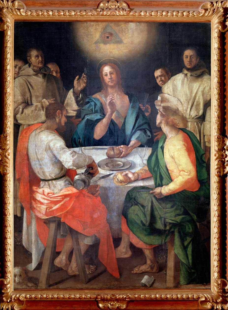 Nadver på Emmaus - olie på lærred af Jacopo Pontormo