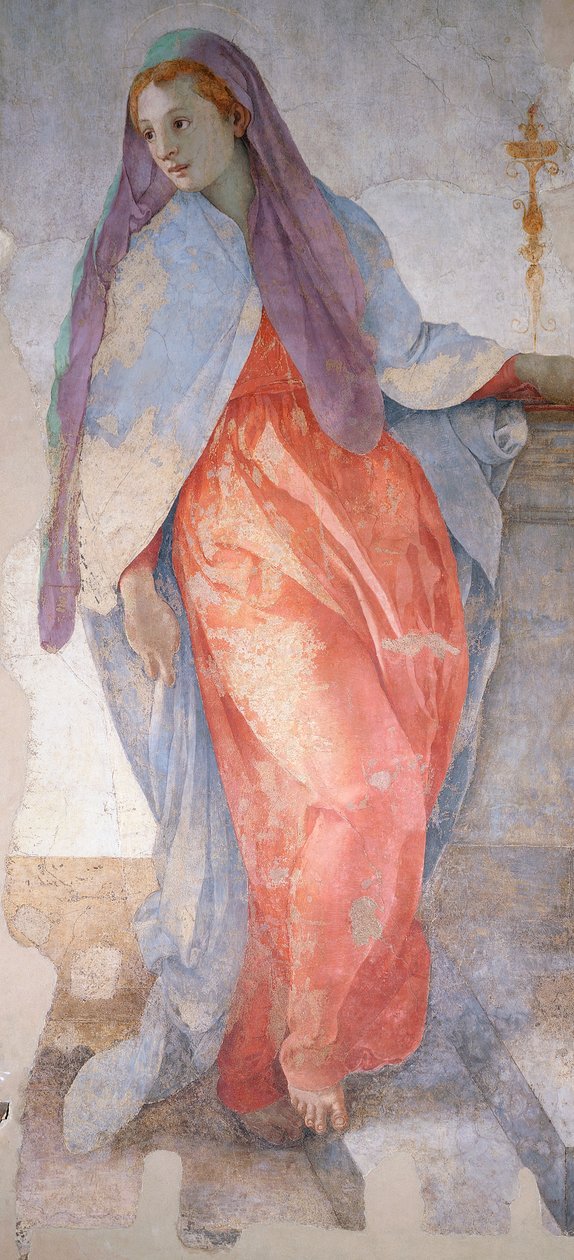 Bebudelsen af ​​Giacomo Carucci kendt som Pontormo (1494-1557), fresco, detalje, Capponi-kapellet, Santa Felicita-kirken, Firenze af Jacopo Pontormo