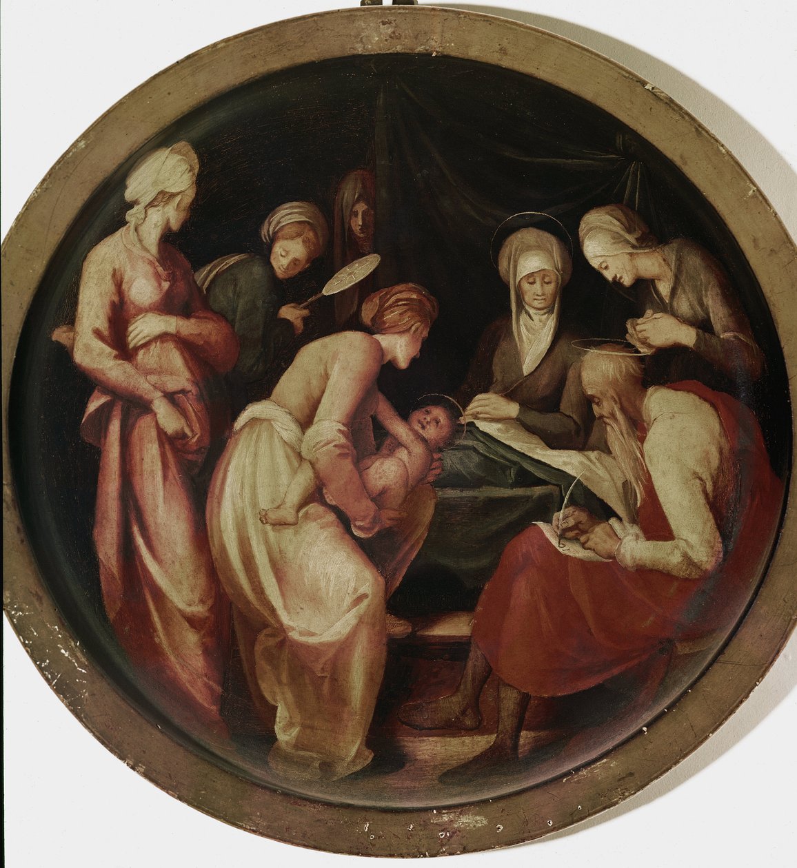 Johannes Døberens fødsel (olie på træ af Jacopo Pontormo
