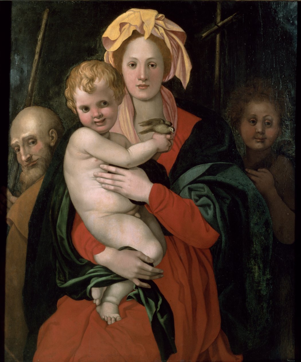 Den hellige familie med St. John, efter 1522 af Jacopo Pontormo