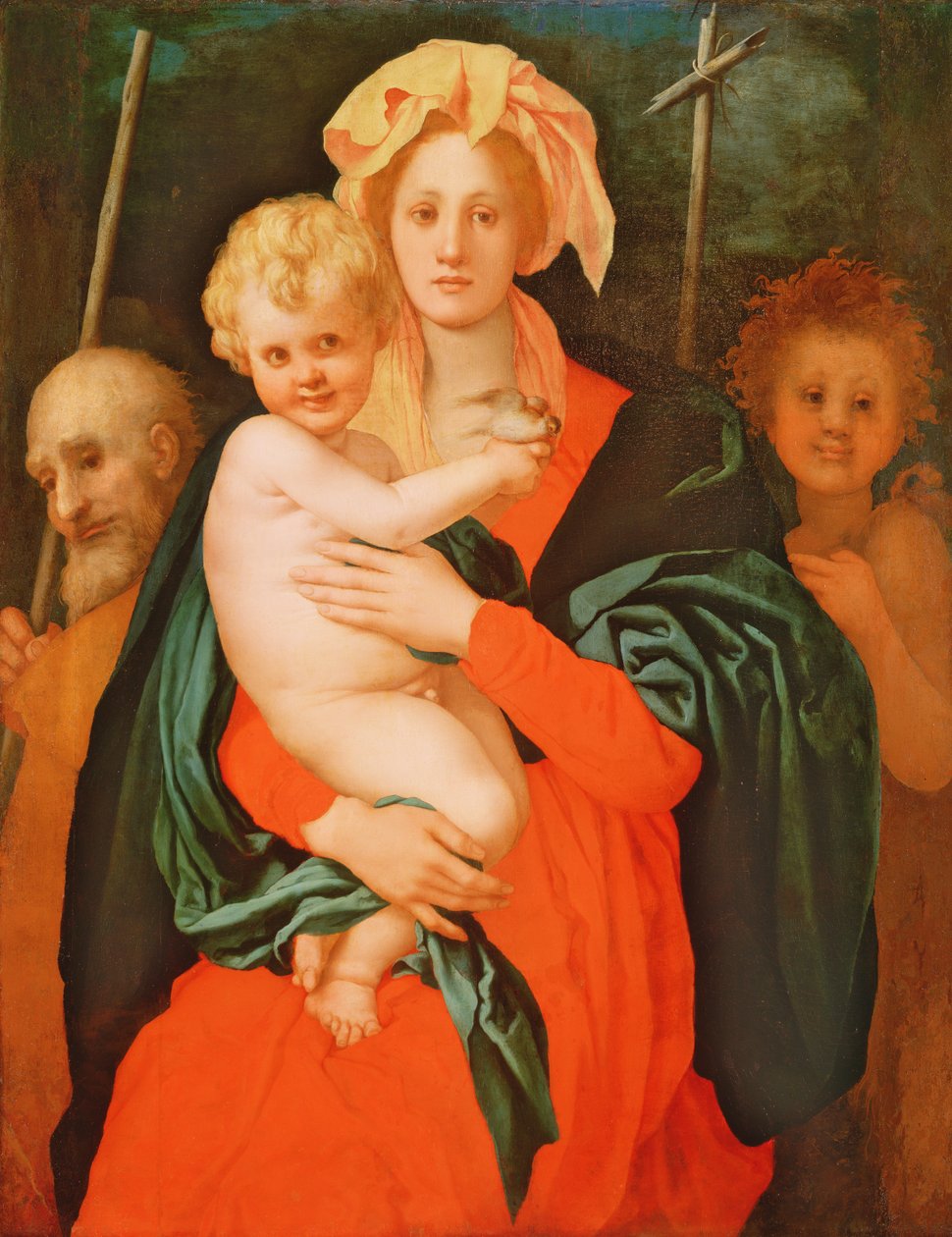 Jomfruen og Barnet med Sankt Josef og Johannes Døberen af Jacopo Pontormo