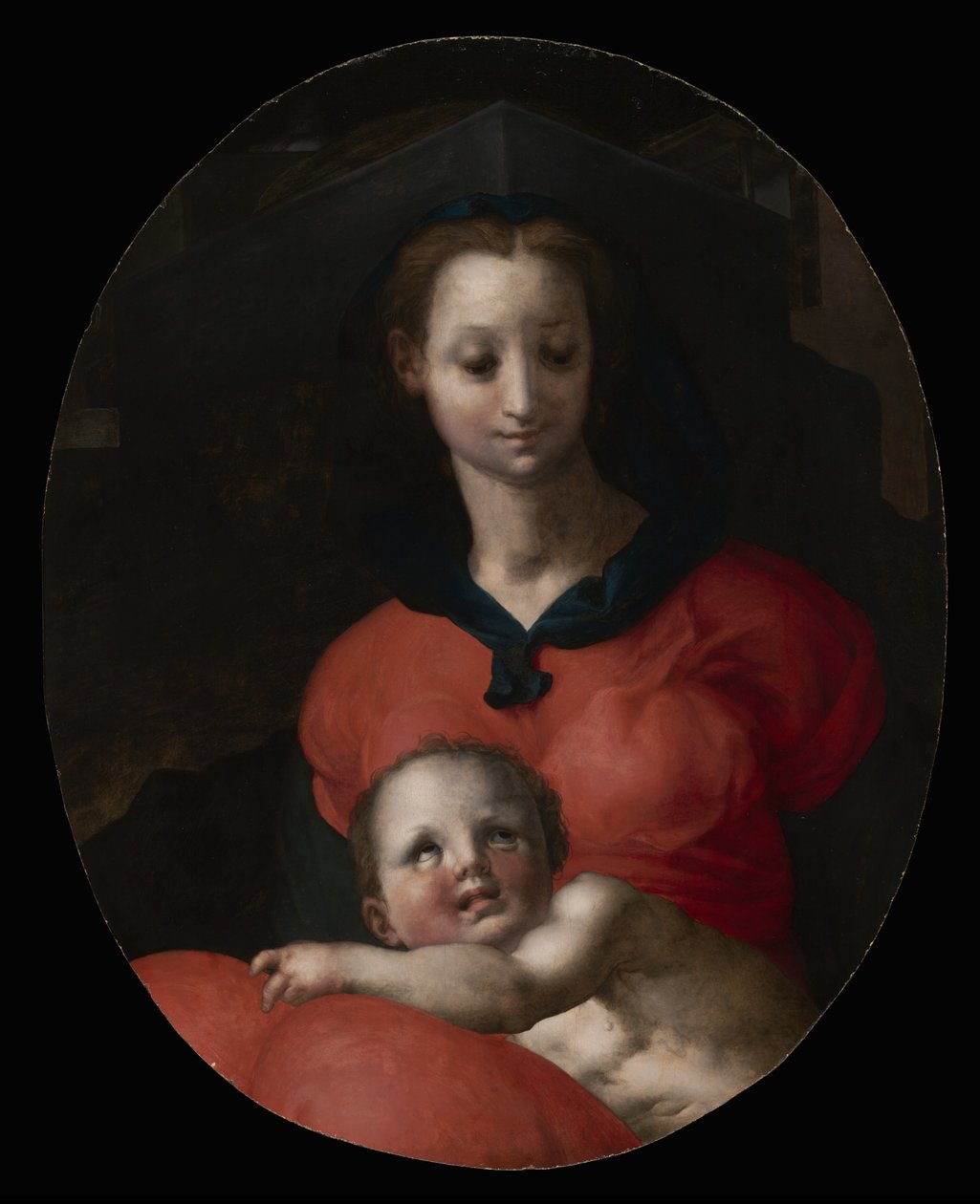 Jomfru og barn, kendt som Madonna del Libro, ca. 1545-46 af Jacopo Pontormo