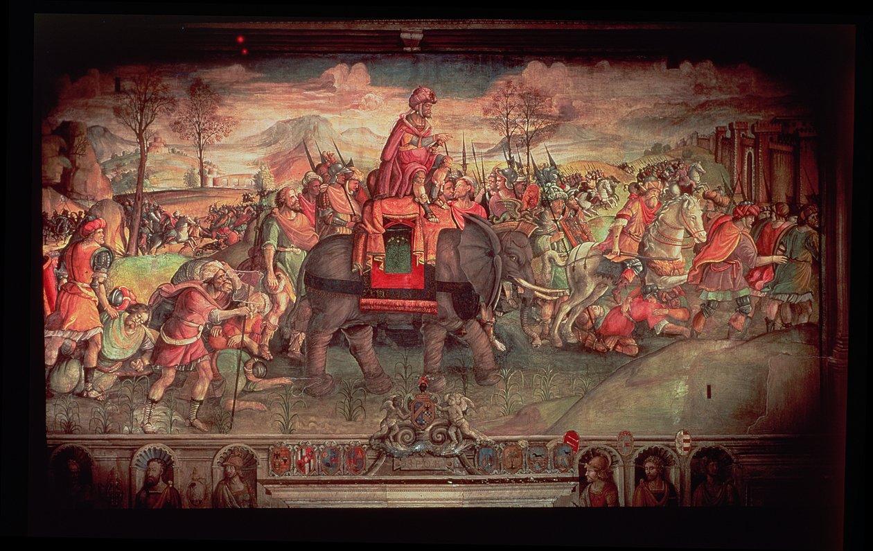 Hannibal krydser alperne af Jacopo Ripanda