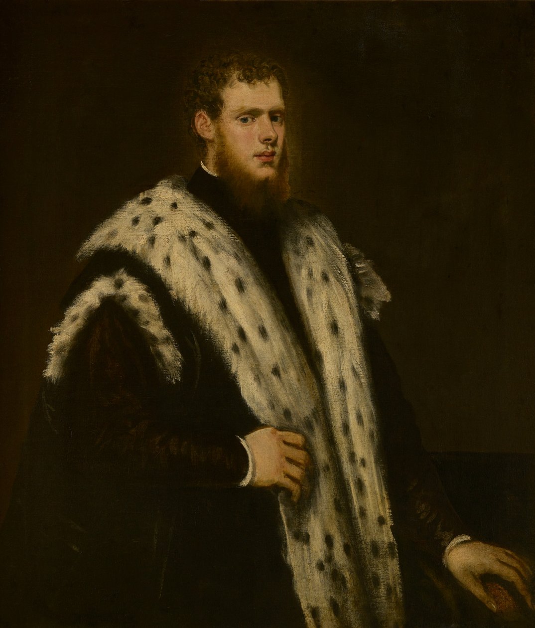 Et portræt af en venetiansk adelsmand (olie på lærred) af Jacopo Robusti Tintoretto
