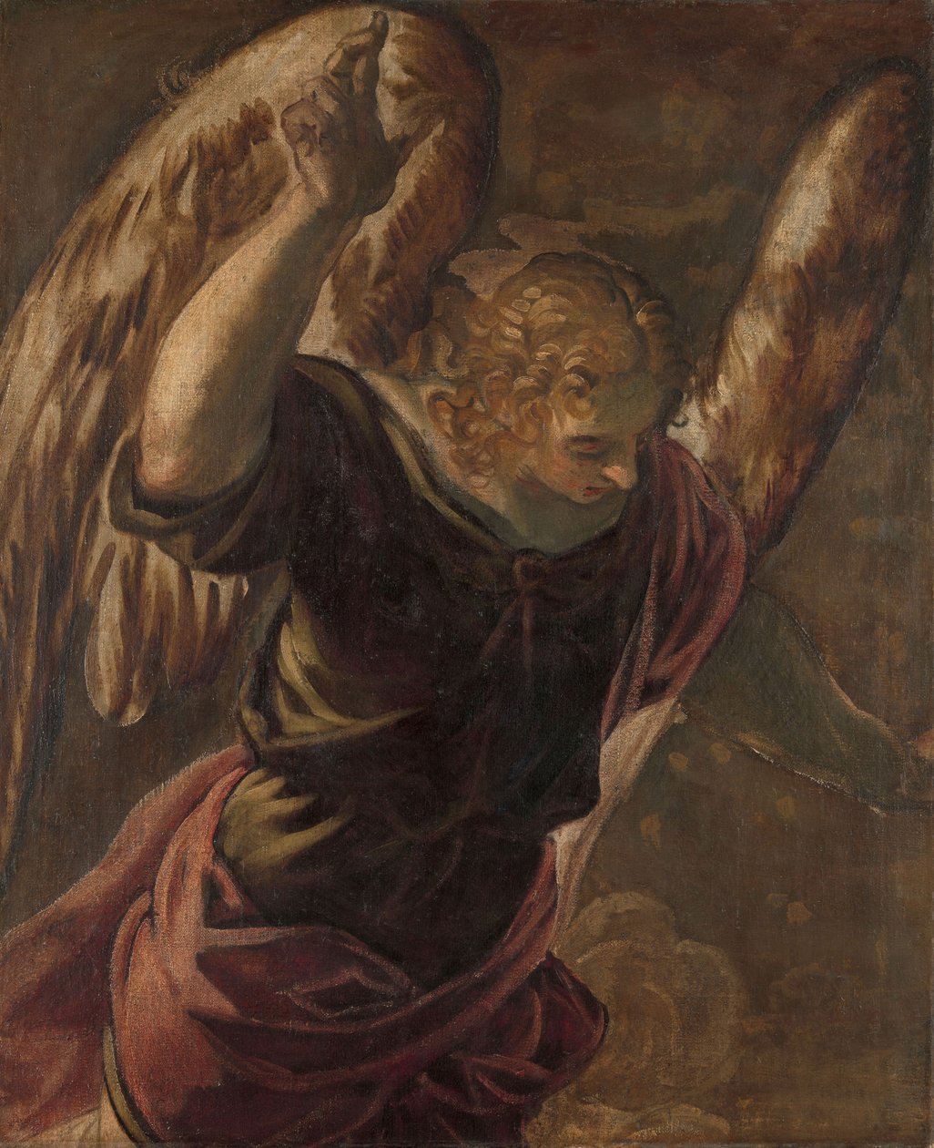 Engel fra Bebudelsen til Jomfruen af Jacopo Robusti Tintoretto