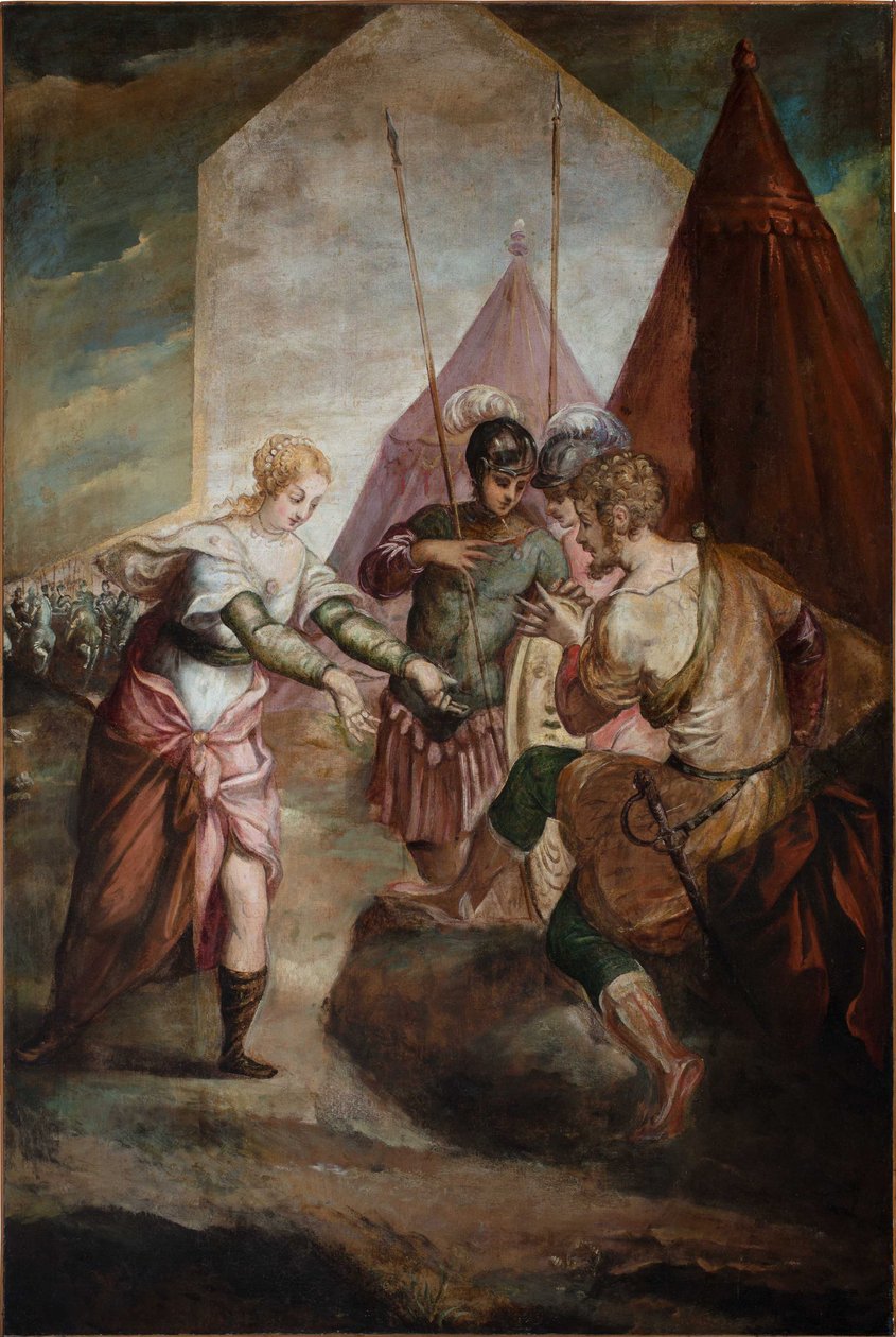 Briseis og Achilles. af Jacopo Robusti Tintoretto