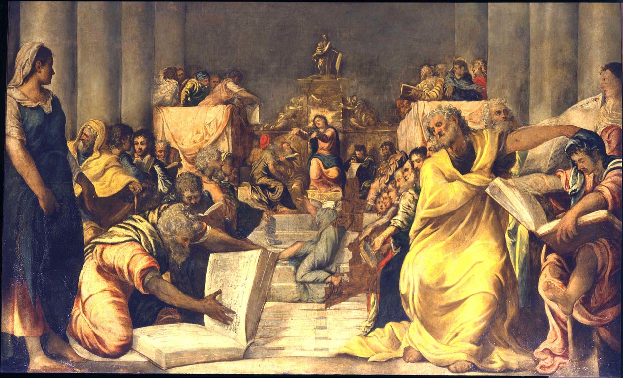Kristus blandt lægerne af Jacopo Robusti Tintoretto