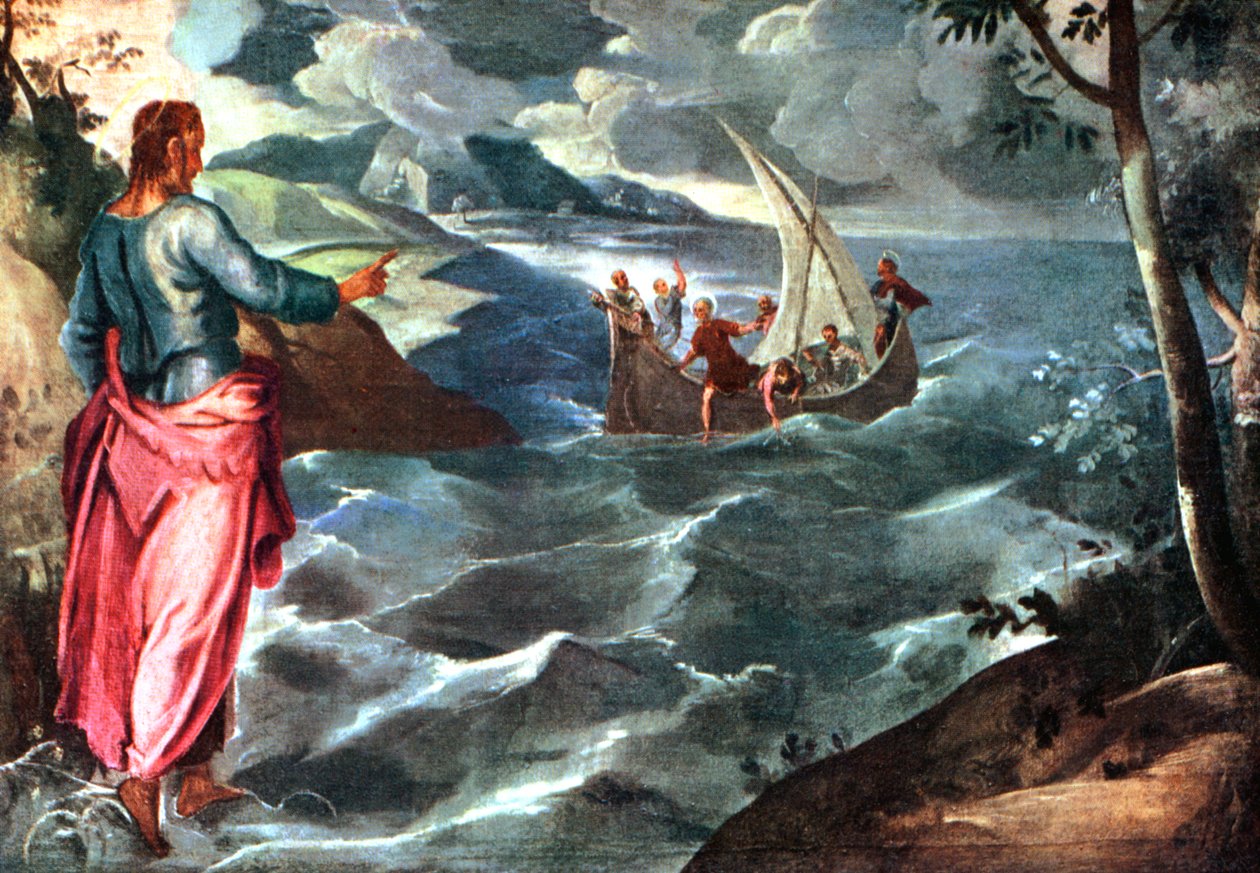Kristus ved Galilæas Sø, c1575-1580, 1925. af Jacopo Robusti Tintoretto