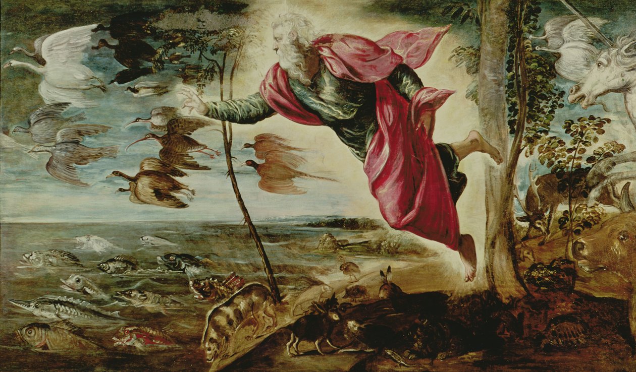 Skabelsen af dyrene af Jacopo Robusti Tintoretto