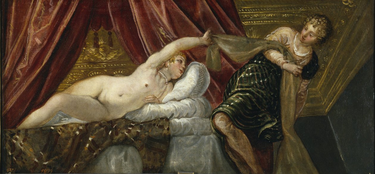 Josef og Potifars hustru af Jacopo Robusti Tintoretto