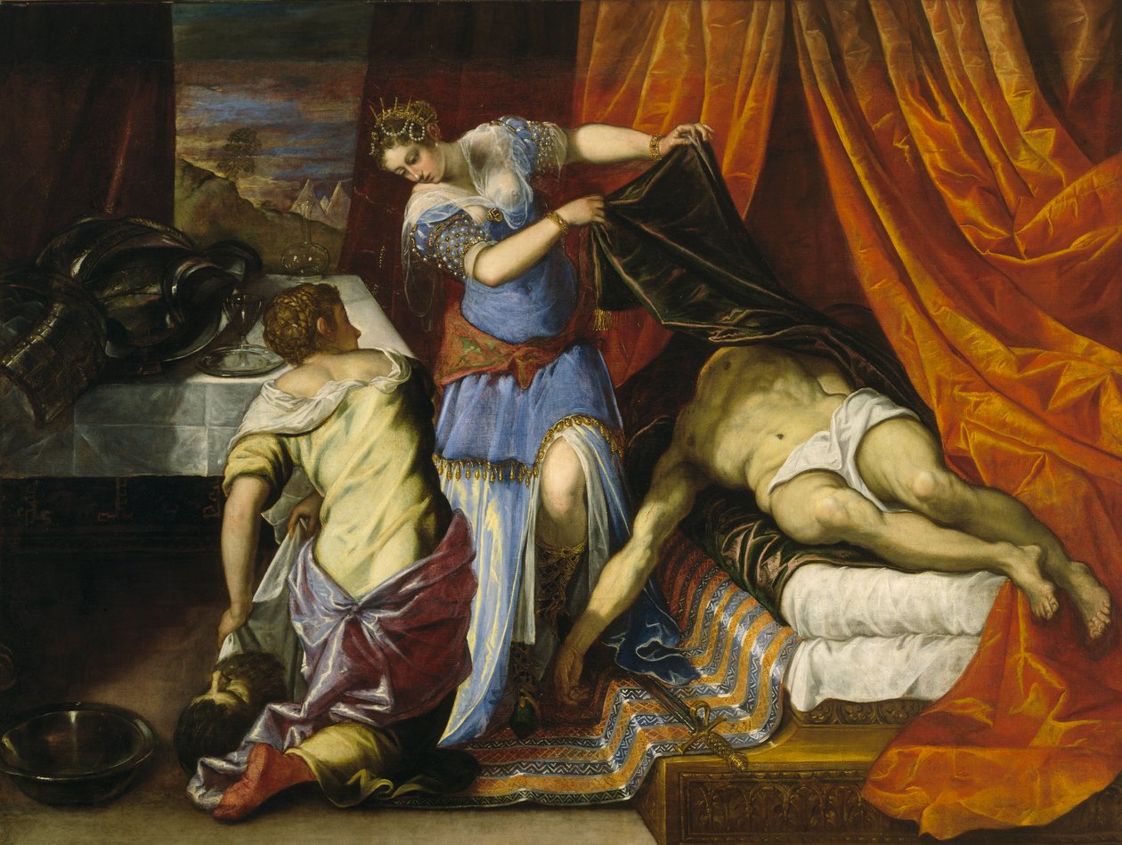 Judith og Holofernes, ca. 1577 (olie på lærred) af Jacopo Robusti Tintoretto