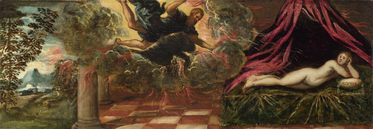Jupiter og Semele, ca 1545 af Jacopo Robusti Tintoretto