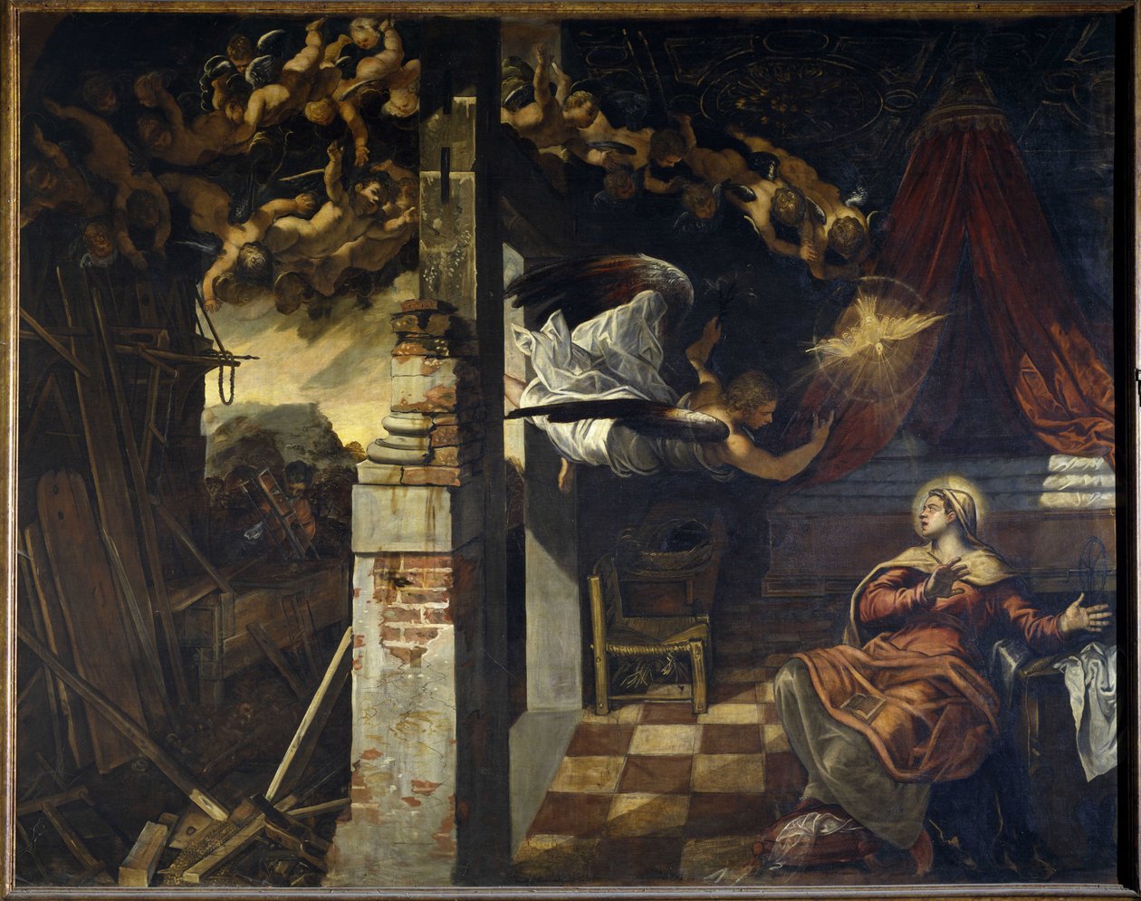 Bebudelsen. Maleri af Jacopo Robusti, kendt som Le Tintoretto (Il Tintoretto) (1518-1594) af Jacopo Robusti Tintoretto