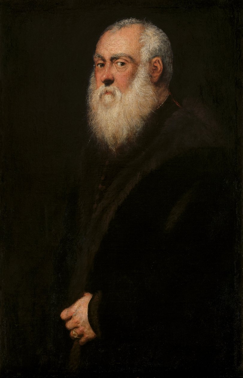 Mand med hvidt skæg, ca. 1570 af Jacopo Robusti Tintoretto