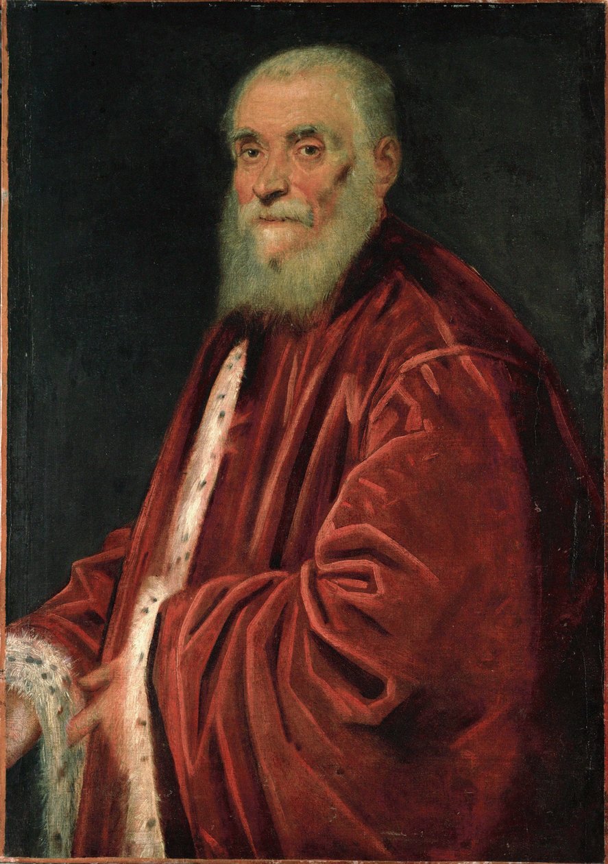 Marco Grimani, Venetiansk senator (olie på lærred) af Jacopo Robusti Tintoretto