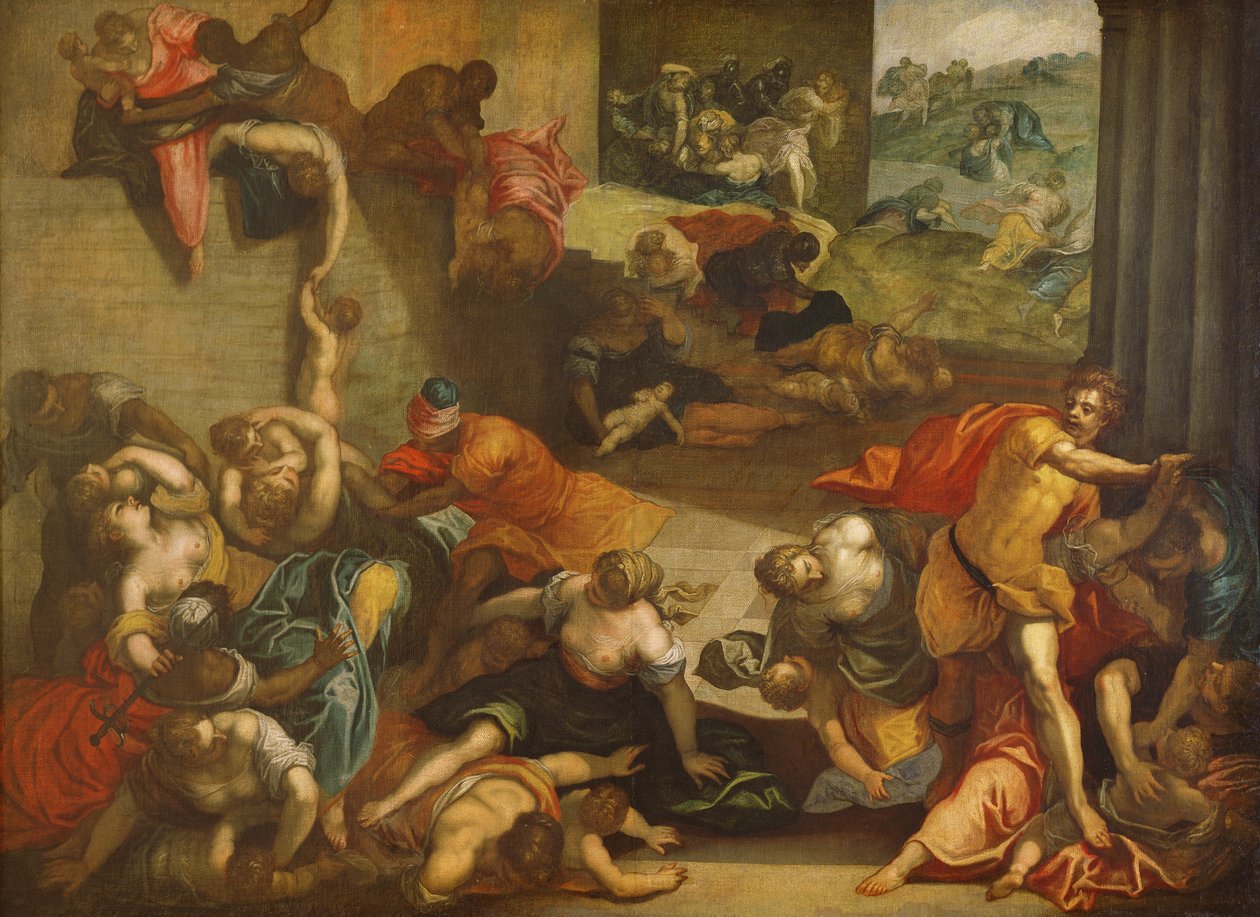 Massakren på de uskyldige af Jacopo Robusti Tintoretto