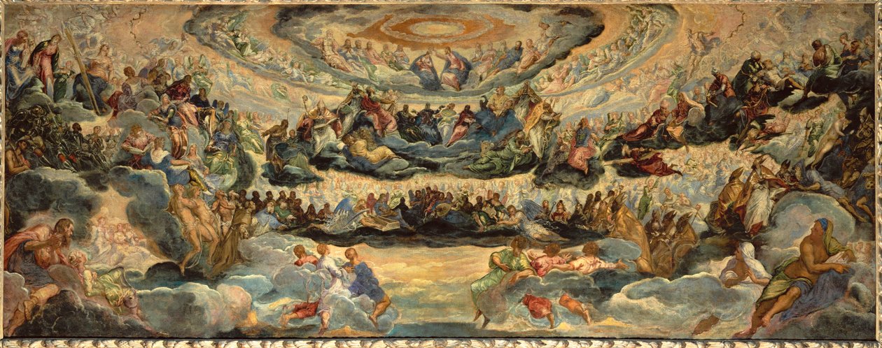 Paradis, skitse til Sala del Maggior Consiglio ... af Jacopo Robusti Tintoretto
