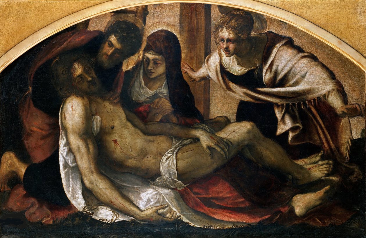 Pietà, 1563. af Jacopo Robusti Tintoretto