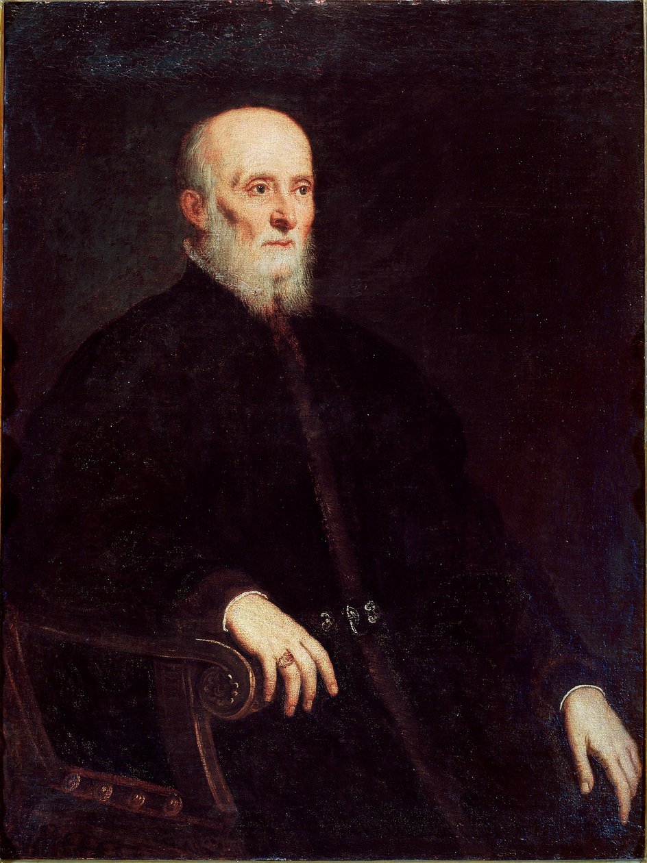 Portræt af Alvise Cornaro af Jacopo Robusti Tintoretto