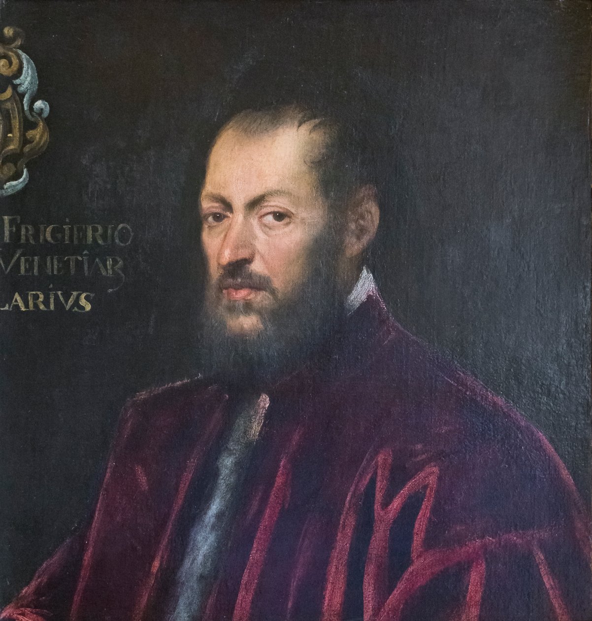 Portræt af Andrea Frizier af Jacopo Robusti Tintoretto