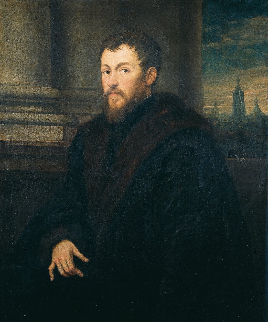 Portræt af en herre af Jacopo Robusti Tintoretto