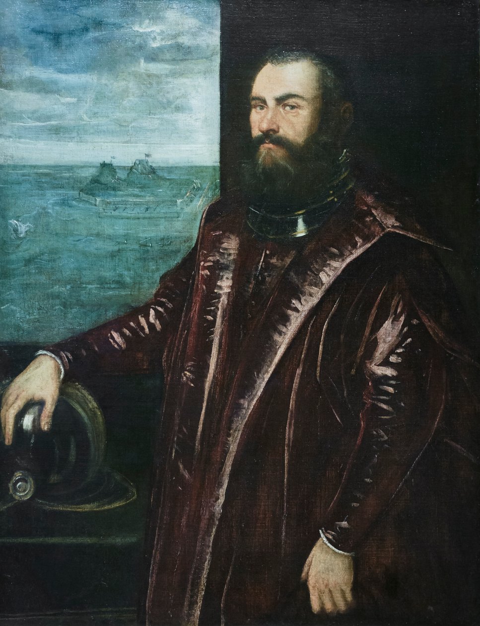 Portræt af en venetiansk admiral af Jacopo Robusti Tintoretto