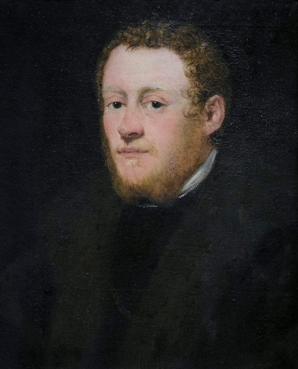 Portræt af en ung mand med rødt hår af Jacopo Robusti Tintoretto