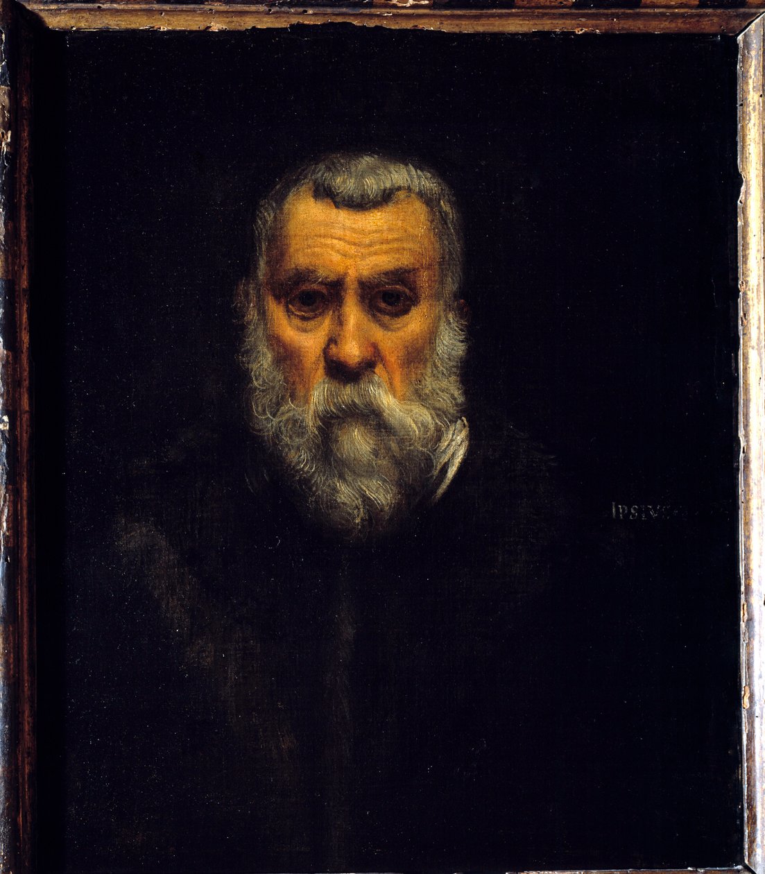 Selvportræt. Maleri af Jacopo Robusti kendt som Tintoretto (The Tintoret af Jacopo Robusti Tintoretto
