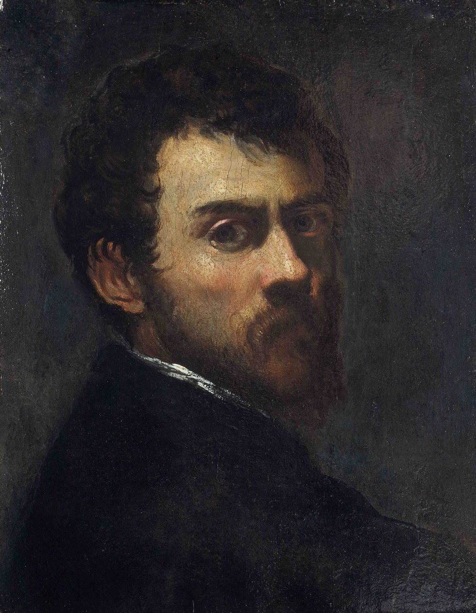 Selvportræt som ung af Jacopo Robusti Tintoretto