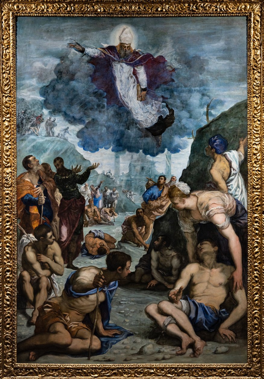St. Augustin helbreder de lamme af Jacopo Robusti Tintoretto
