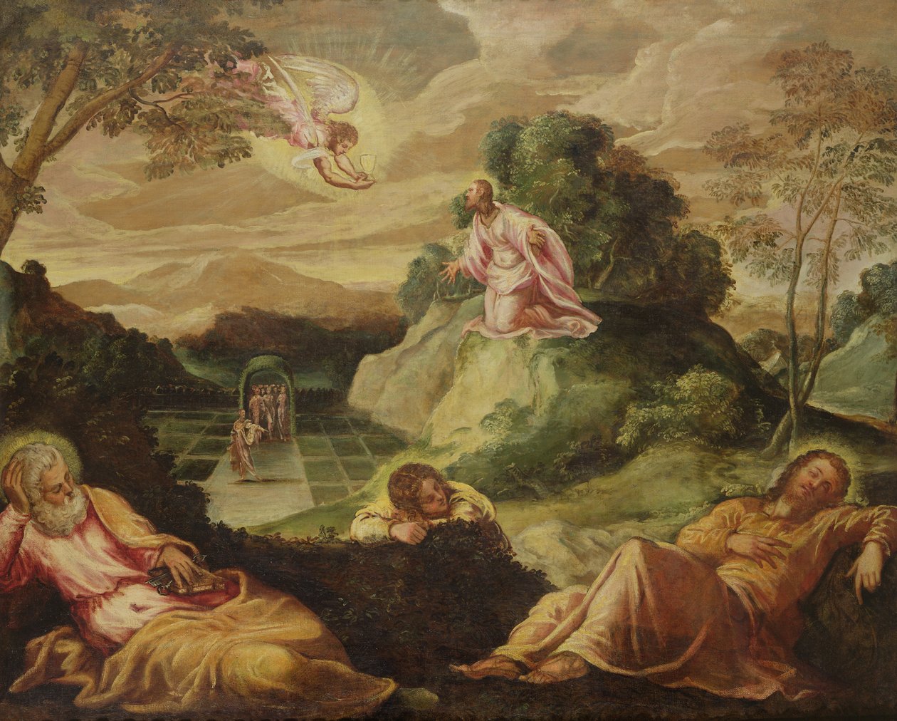 Kvalen i haven af Jacopo Robusti Tintoretto