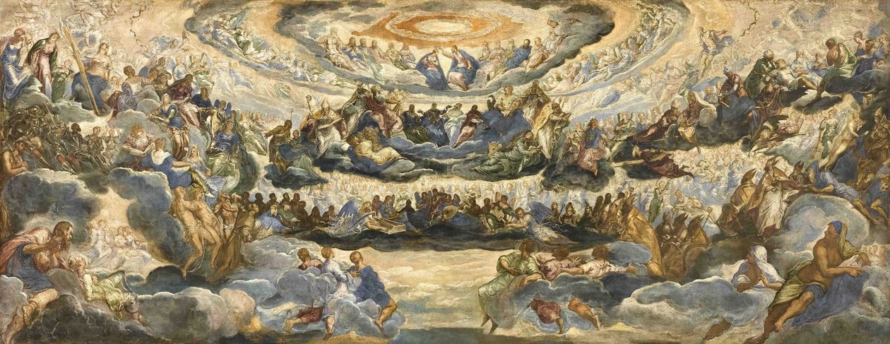 Kroningen af det jomfruelige paradis af Jacopo Robusti Tintoretto