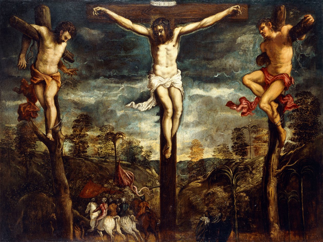 Korsfæstelsen, 1554-55 af Jacopo Robusti Tintoretto