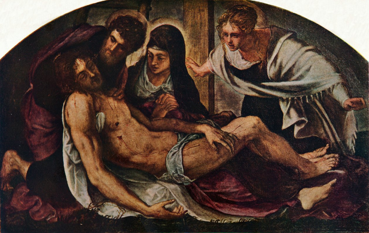 Depositionen, 1563, 1930. af Jacopo Robusti Tintoretto