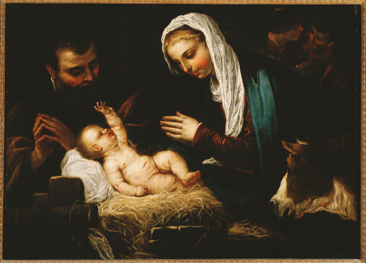Den hellige familie ... (maleri på lærred) af Jacopo Robusti Tintoretto