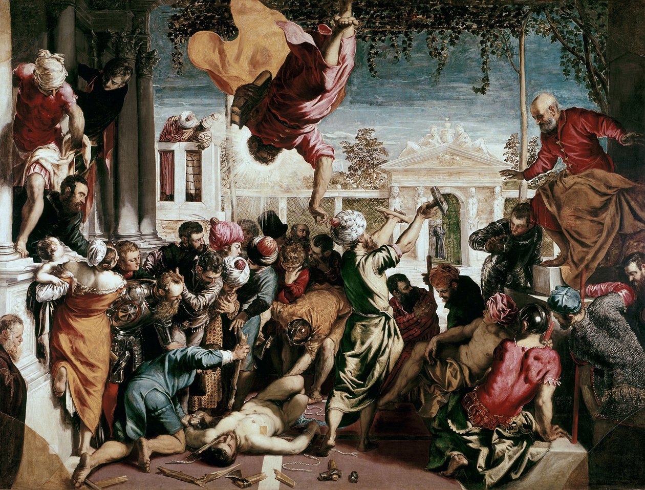 Miraklet ved St. Markus frigør en slave, 1548 af Jacopo Robusti Tintoretto