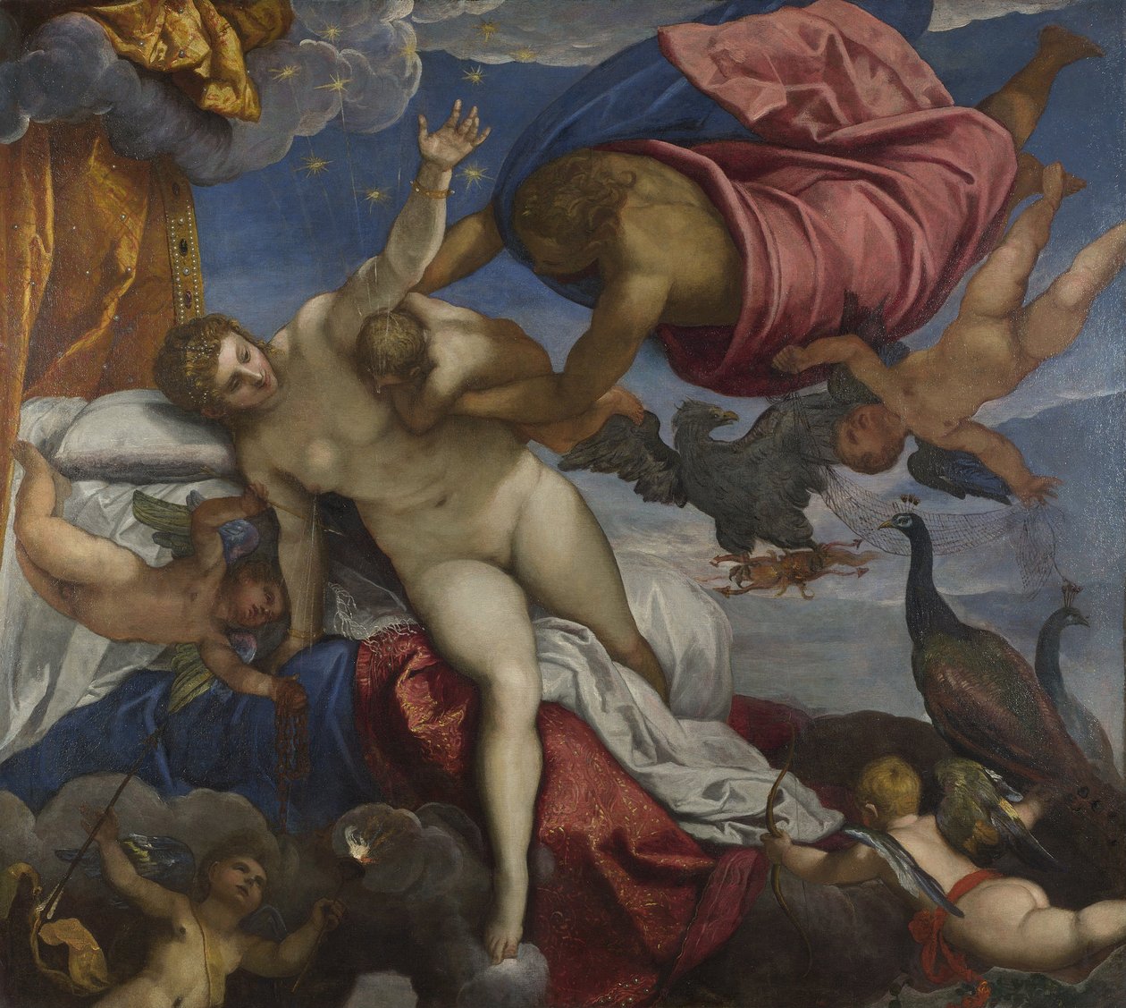 Mælkevejens oprindelse, ca. 1575 af Jacopo Robusti Tintoretto