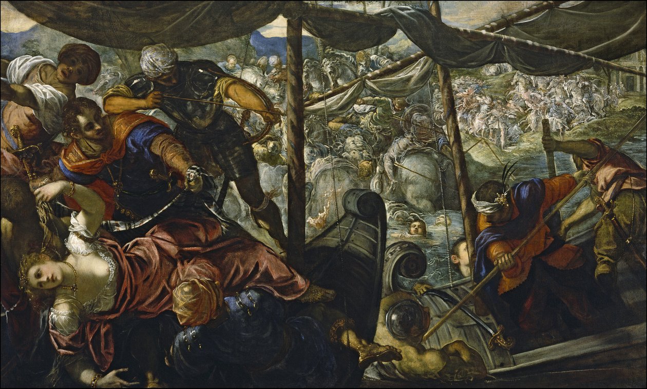 Voldtægten af Helen, 1578 af Jacopo Robusti Tintoretto