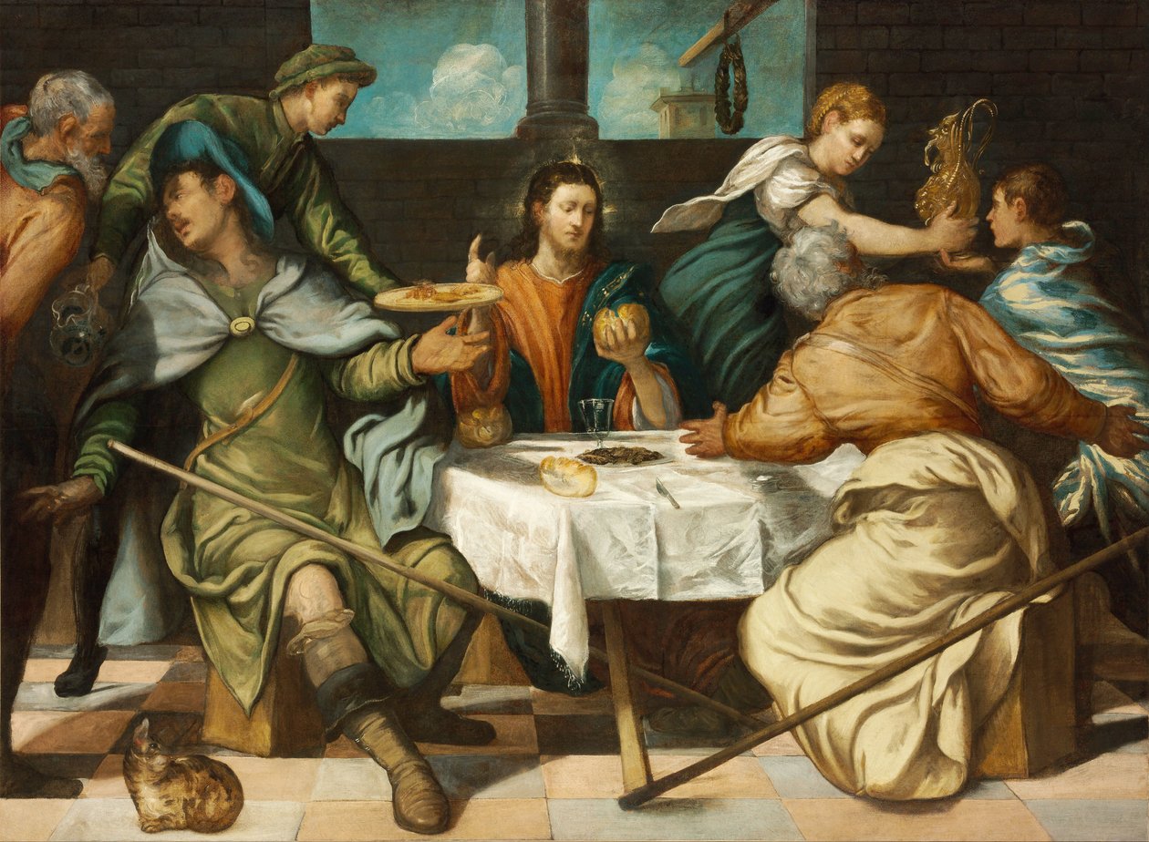 Nadveren i Emmaus af Jacopo Robusti Tintoretto