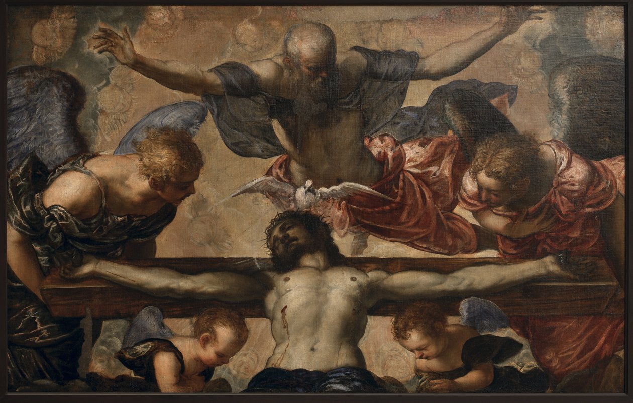 Treenigheden, ca. 1561-62 (olie på lærred) af Jacopo Robusti Tintoretto