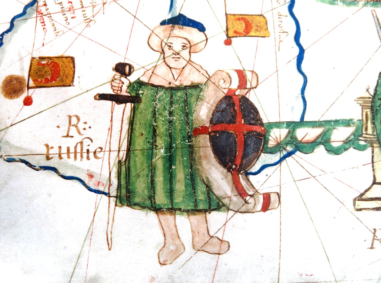 Udsnit af Tyrkiet fra et renæssancekort over Europa, Jacopo Russo (efter), 1528 af Jacopo Russo