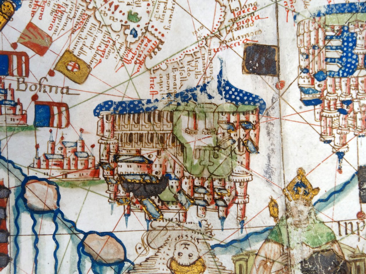 Renæssancekort over Europa, Jacopo Russo (efter), 1528 af Jacopo Russo